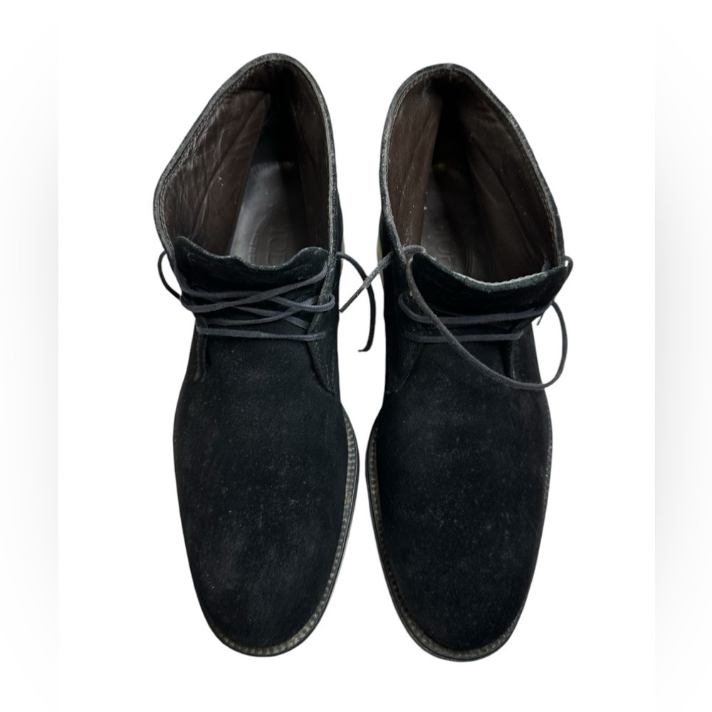 Tod’s black suede men’s ankle boots size 8